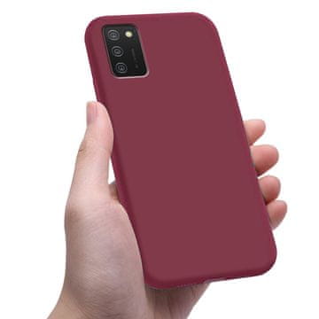 Overboard Tanka maskica za Samsung Galaxy A02s, Slim, bordo