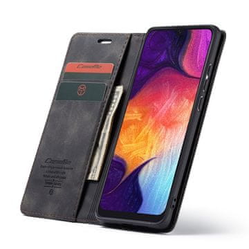 CaseMe Futrola za Samsung Galaxy A50/A50S/A30S, Kožna Futrola Novčanik, Crna
