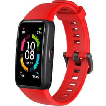 GS Silikonska traka za Huawei Band 6 / Honor Band 6, crvena