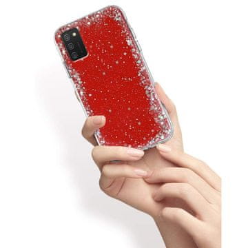 Overboard Futrola s svjetlucavim efektom za Samsung Galaxy A02s, crvena