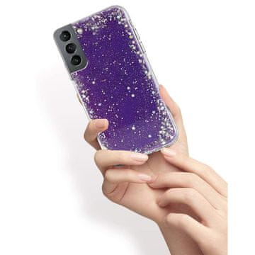 Overboard Futrola s glitterom za Samsung Galaxy S21+ Plus, ljubičasta
