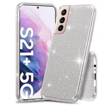 GS Šljokice za Samsung Galaxy S21+ Plus, srebrne