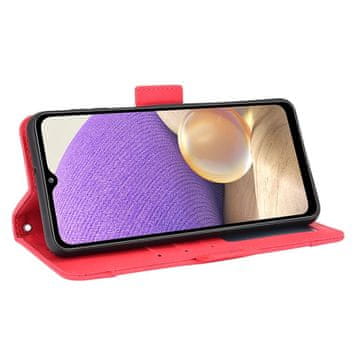 GS Preklopna futrola za Samsung Galaxy A32 5G, utor za karticu, crvena