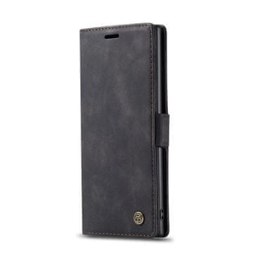 CaseMe Futrola za Samsung Galaxy Note 10 Plus/5G, Kožna futrola-novčanik, Crna