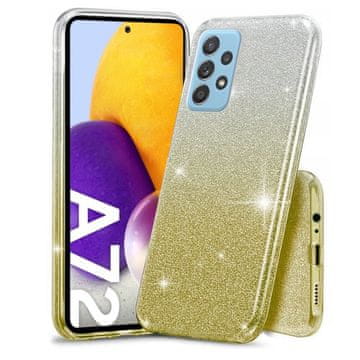 GS Šljokice za Samsung Galaxy A72 5G / A72 LTE, srebrne/zlatne