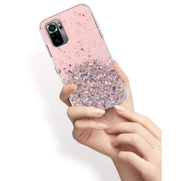 Overboard Futrola za Xiaomi Redmi Note 10/10S, svjetlucava, roza