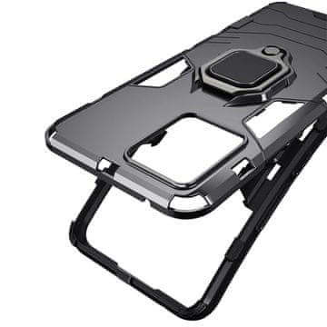 Overboard Futrola za Realme 8 / 8 Pro, prsten za postolje, crna
