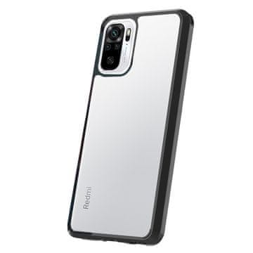 Overboard Futrola za Xiaomi Redmi Note 10/10S, Fusion Hybrid, prozirna/crna