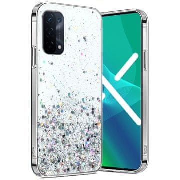 Overboard Futrola za Oppo A54 5G/A74 5G/A93 5G, svjetlucava, prozirna