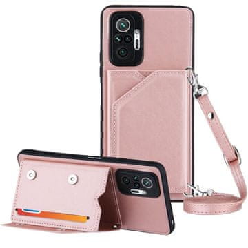 Overboard Futrola s remenom za Xiaomi Redmi Note 10 Pro / Pro Max - ružičasto zlatna
