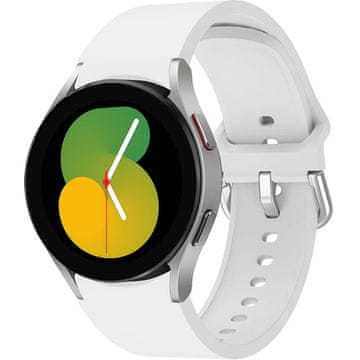 GS Silikonski remen za Samsung Galaxy Watch 4/5/6/7 40/42/43/44/45/46/47 mm, bijela