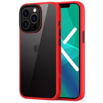 Overboard hibridna maskica za iPhone 13 Pro, crvena