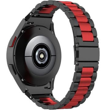 GS Remenčić za Samsung Galaxy Watch 4/5/6 40/42/43/44/45/46/47mm, crna / crvena