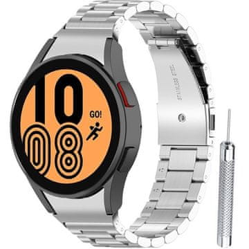 GS Narukvica za Samsung Galaxy Watch 4/5/6/7/FE 40/42/43/44/45/46/47mm, srebrna