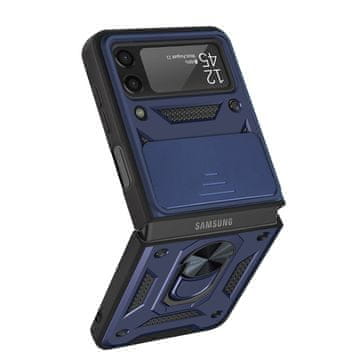 Overboard Oklopna futrola za Samsung Galaxy Z Flip3 5G, CamShield Slide, plava