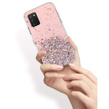 Overboard Maska za Samsung Galaxy A03s, svjetlucava, roza