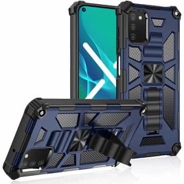 Overboard Futrola za Samsung Galaxy A03s, oklopni stalak, plava