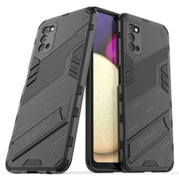 GS Futrola za Samsung Galaxy A03s, vojnički stalak, crna