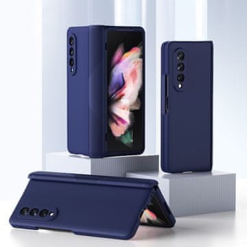 GS Futrola s punim poklopcem za Samsung za Galaxy Z Fold3 5G, sa staklom, plava