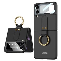 GKK futrola s prstenom za Samsung Galaxy Z Flip3 5G, crna