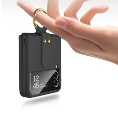 GKK futrola s prstenom za Samsung Galaxy Z Flip3 5G, crna