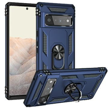 GS Oklopna futrola za Google Pixel 6 Pro, Nox Case Ring, tamnoplava