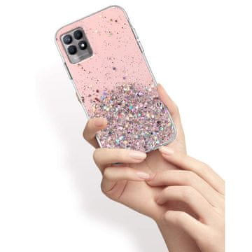Overboard Futrola za Realme 8i, svjetlucava, ružičasta