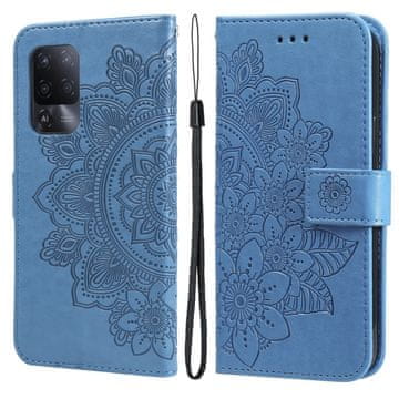 Overboard Preklopna futrola za Oppo Reno5 Z / A94 / A95 5G, Mandala, plava