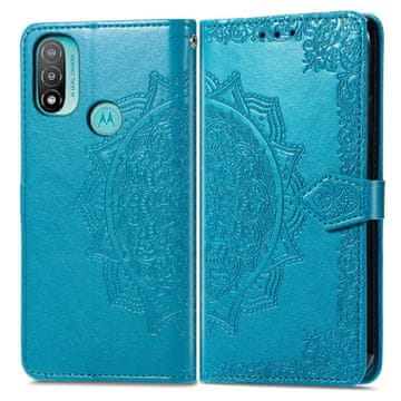 Overboard Preklopna futrola za Motorola Moto E20/E30/E40, Mandala, plava
