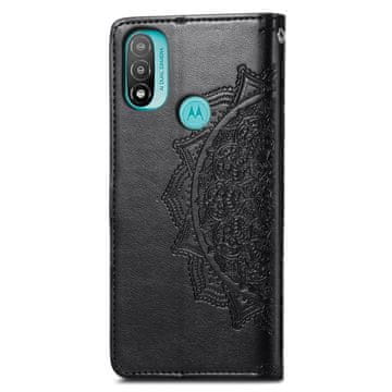Overboard Preklopna futrola za Motorola Moto E20/E30/E40, Mandala, crna