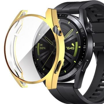 GS 2u1 futrola sa zaštitnom folijom za Huawei Watch GT 3 42 mm, zlatna