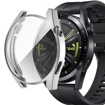 GS 2u1 futrola sa zaštitnom folijom za Huawei Watch GT 3 42 mm, srebrna