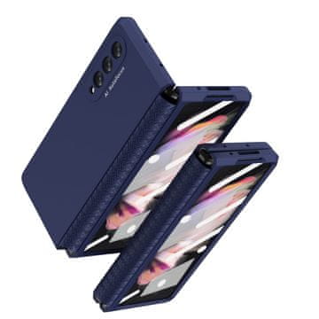 GS Zaštitna maska za Samsung Galaxy Z Fold3 5G, sa staklom, plava