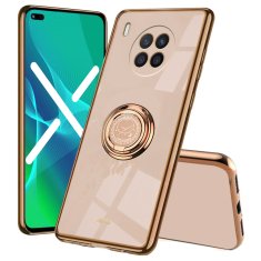 Overboard Set elektro prstenastih maskica za Huawei Nova 8i, ružičasto zlato + staklo