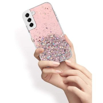 Overboard Maska za Samsung Galaxy S21 FE, svjetlucava, ružičasta