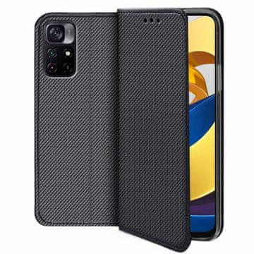 Overboard Pametna magnetna maskica za Xiaomi Poco M4 Pro 5G / Redmi Note 11S 5G, crna
