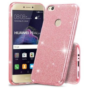 GS Futrola za Huawei P8 Lite 2017, šljokice, roza