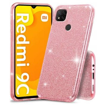 GS Šljokice za Xiaomi Redmi 9C, roza