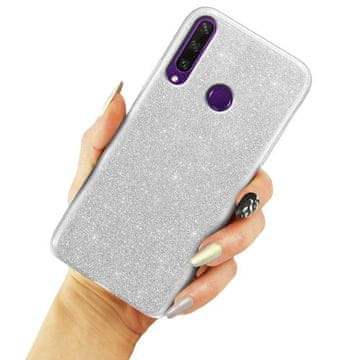 GS Futrola s svjetlucavim efektom za Huawei Y6P, srebrna