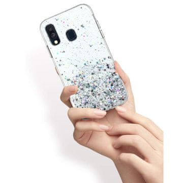 Overboard Futrola za Samsung Galaxy A40, svjetlucava, prozirna