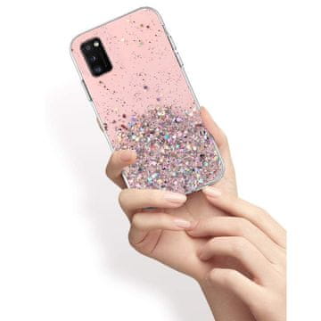 Overboard Maska za Samsung Galaxy A41, svjetlucava, roza