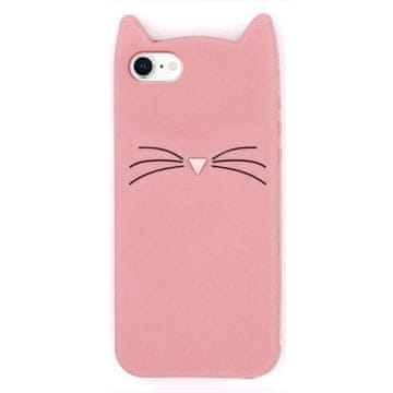 Overboard 3D maskica s motivom mačke za iPhone 7/8/SE 2020/SE 2022, roza