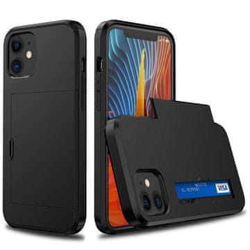 GS Futrola za iPhone 11, klizna futrola za kartice, crna