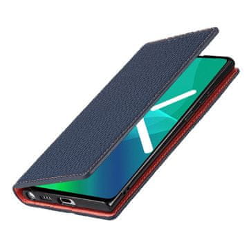 Overboard Kožna futrola za Samsung Galaxy S22, zrnasta koža, tamnoplava