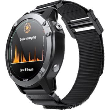 GS Quickfit najlonski remen 26 mm za Garmin, crni