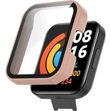 Overboard 2u1 futrola + staklo za Xiaomi Redmi Watch 2 Lite, roza