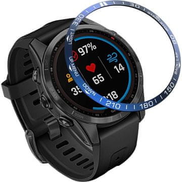 GS Prsten za okvir za Garmin Fenix 7, plavi