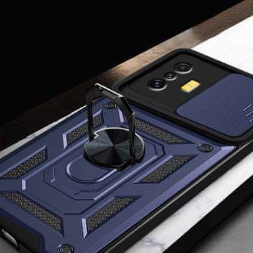 Overboard Oklopna futrola za Xiaomi Poco F4 GT, CamShield Slide, tamnoplava