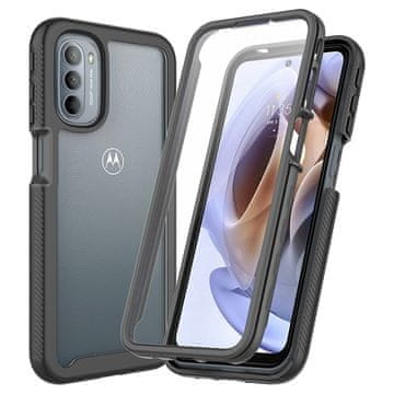 Overboard Futrola za Motorola Moto G51 5G, Otporna na udarce, s folijom, crna