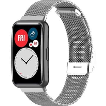 GS Milanska narukvica za Huawei Watch Fit, srebrna
